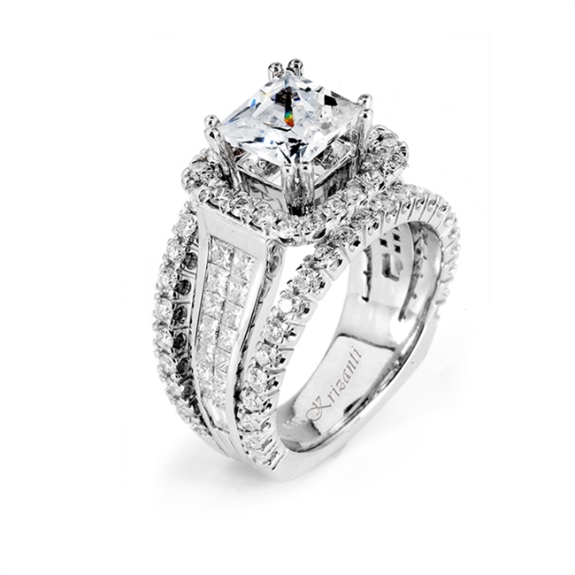 18KTW INVISIBLE SET, ENGAGEMENT RING 2.29CT